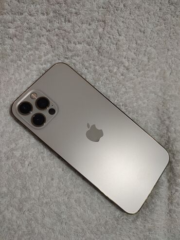 массажный ролик: IPhone 12 Pro, Б/у, 256 ГБ, Золотой, Чехол, 90 %