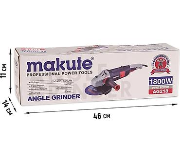cilalama aparati: Makute AG218 bucaqslıyıcı (Angle Grinder) - Giriş gücü: 1800W - — 1