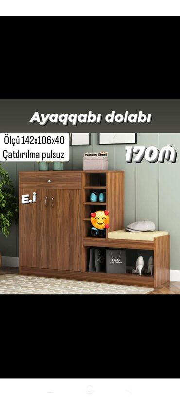 2qapili dolab: Ayaqabı dolabı