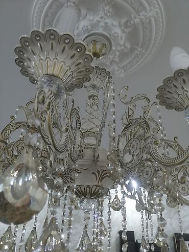 led lustra: Çılçıraq, 10 və daha çox lampa, Metal — 2