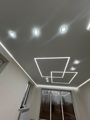 Натяжной потолок: Натяжной потолок Матовое Монтаж — 21