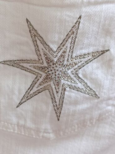 Farmerke: Nove farmerke vel. 38, M, bele, klasične, ravnih nogavica CAMBIO — 5