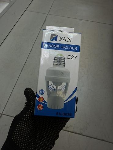 Патрон лампы с датчиком движения FAN ES-B03B (E27) - Патрон: E27 -