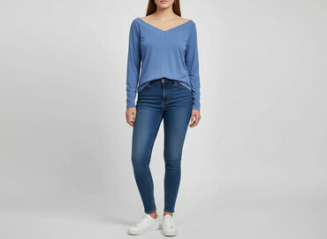 bluzki hiszpanki plus size allegro: H&M Divided, Жіноча блуза, розмір XL