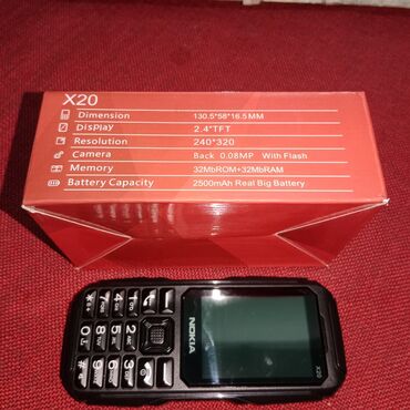 сколько стоит кнопочный телефон samsung: Nokia X20, Жаңы, түсү - Кара, 2 SIM