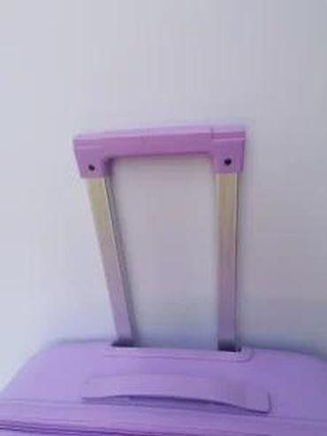 Putni koferi i torbe: Tvrdi kofer na točkiće – ljubičasti - Materijal: tvrda plastika (ABS — 20