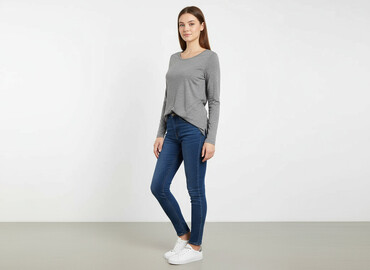 szara bluza sinsay: Sinsay, Bluzka damska, rozmiar XS