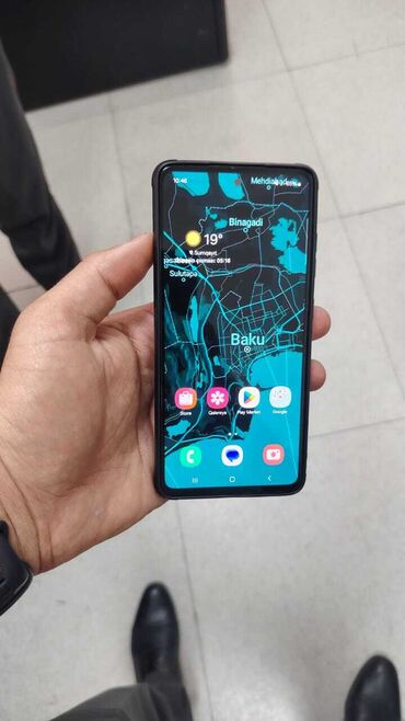 samsung 9001: Samsung Galaxy A52, 128 GB, rəng - Qara, Barmaq izi