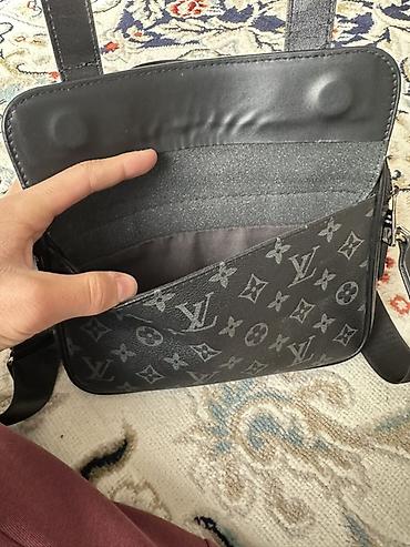 lv: Сумка через плечо Louis Vuitton, цвет графит/черный, монограмма — 3