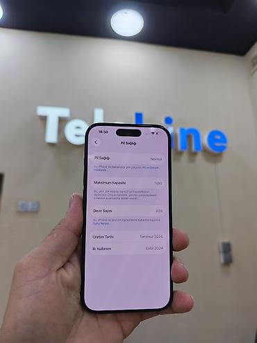 iphone 15 pro world telecom: IPhone 15 Pro, 128 GB, Blue Titanium, Zəmanət, Simsiz şarj, Face ID — 3