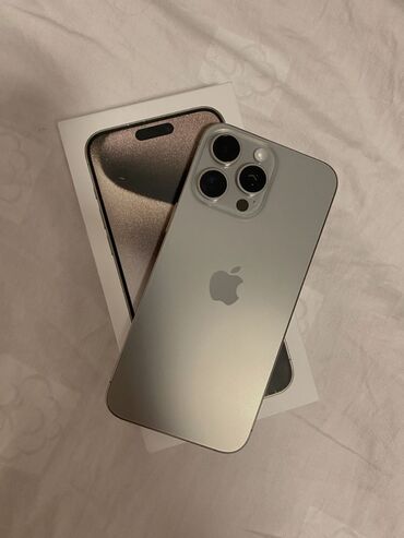 чехол на 12 мини: IPhone 15 Pro, Б/у, Natural Titanium, Коробка