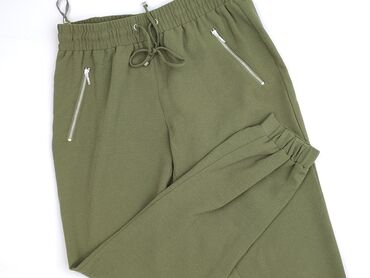 Material trousers for women, Papaya, size XL (EU 42)