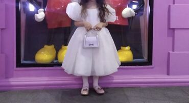 вязаные юбки для девочек: Детское платье, Праздничное, 5 - 6 лет