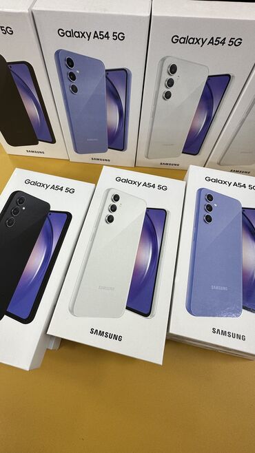 купить телефон samsung galaxy: Samsung A54, Новый, 256 ГБ, цвет - Белый, 1 SIM, 2 SIM