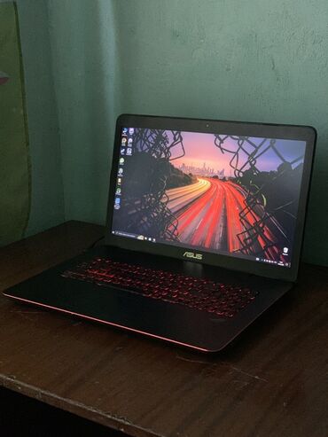 Ноутбук, Asus, 16 ГБ ОЗУ, Intel Core i7, 17.3 ", Б/у, Игровой, память HDD + SSD