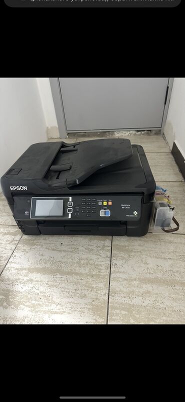 оборудование для шелкографии бишкек: МФУ Epson workforce WF -7610 бесчиповая прошивка, требуется прочистки