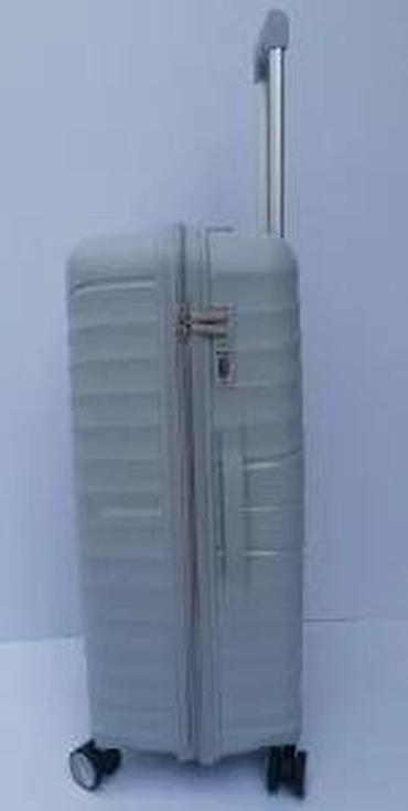 Putni koferi i torbe: Tvrdi kofer na točkićima – sivi - Materijal: lagana i izdržljiva — 19