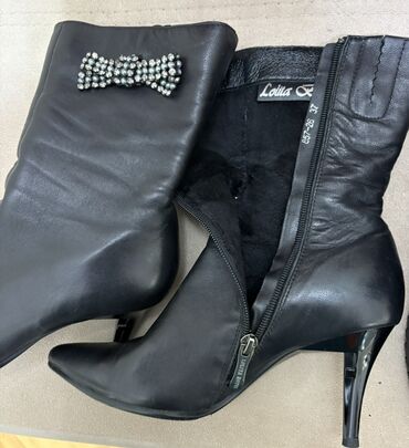 Çəkmələr: Qadın qış çəkmələri – Lolita Botti - Rəng: qara - Material: üst hissə — 6