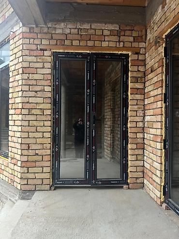 Межкомнатные двери: Термо Изготовление окон и дверейДвустворчатая дверь из ПВХ профиля с — 2