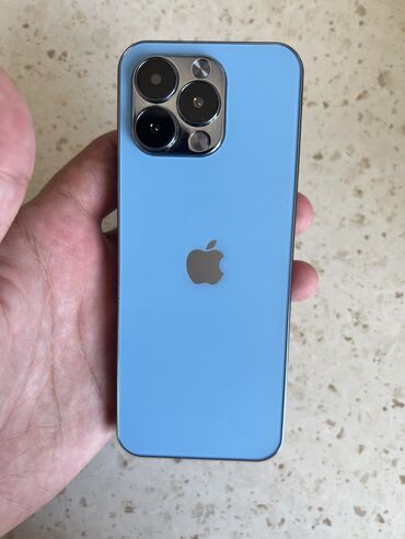 iphone 13 mini: IPhone 13 Pro, Blue Titanium, Zəmanət, Barmaq izi, Simsiz şarj