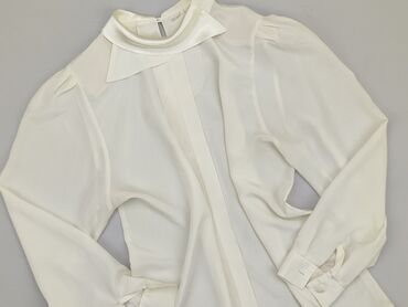 eleganckie beżowa bluzki: Blouse, M (EU 38), condition - Good