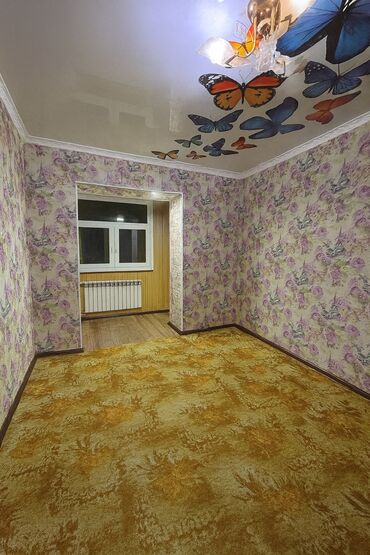 долгосрочный квартира кызыл аскер: 3 бөлмө, 62 кв. м, 105-серия, 2 кабат, Косметикалык ремонт