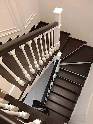 Обшивка лестниц: Лестница на заказ,,, Каражыгач, Жангак, Сосна, Фанера шпон. Баалар — 19