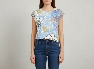 louis vuitton t shirty: T-shirt damski, rozmiar L