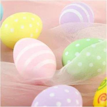 Praznična dekoracija: Tchibo set uskršnjih jaja – 12 komada - Dekorativna plastična jaja za — 9