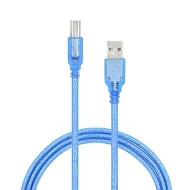 Чехлы и сумки для ноутбуков: Кабель для принтера Кабель USB 2.0 printer data cable 1.5м голубой