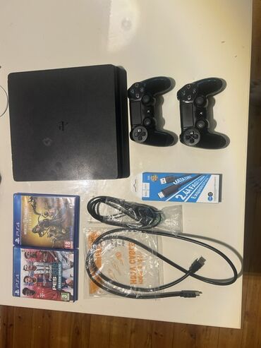 playstation store: PlayStation 4 Slim konsol dəsti Komplekt: - PS4 Slim konsolu (qara) -