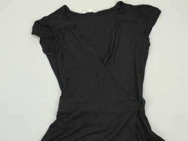 czarne bluzki krótki rekaw: Блуза жіноча, L, стан - Хороший