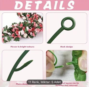 Süni güllər: 🌹 Green Line Dekorativ Salama Güllər – Zəriflik və Zövqün Simvolu! ✨ — 10