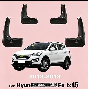 hyundai santa fe bufer: Hyundai Santa Fe ix45 (2013–2018) üçün palçıq qoruyucuları (mudflap) — 2