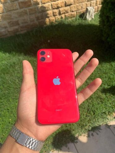 кейс airpods pro: IPhone 11, Колдонулган, 128 ГБ, Кызыл, 84 %