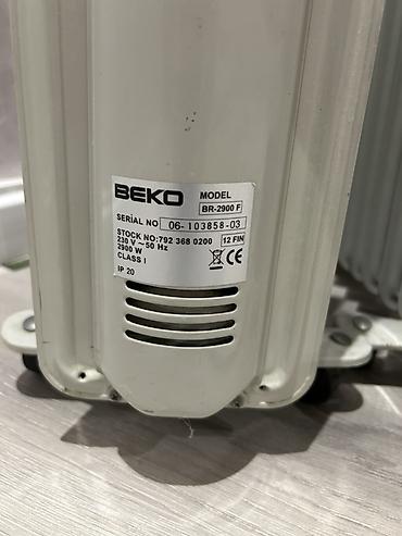 isidicilər: Beko yağlı radiator – model BR-2900 F - Güc: 2900 W, 230 V / 50 Hz - — 4