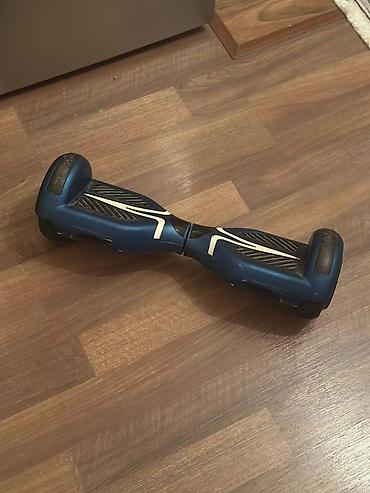 Giroskuterlər: Elektrikli hoverboard (özünü tarazlayan skuter) - Rəng: tünd mavi, ağ — 6