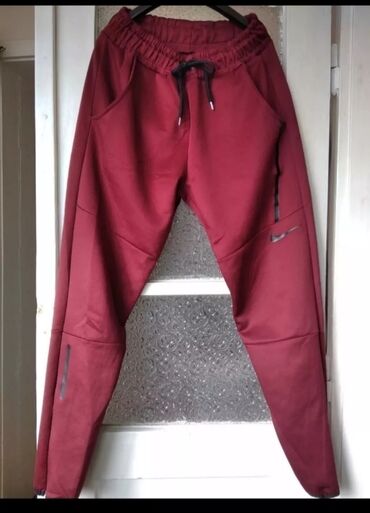 crop top h m: Sweatpants, M (EU 50), Nike, color - Burgundy