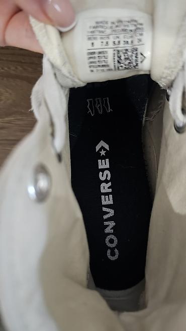 converse all star: Высокие белые кеды на массивной платформе бренда Converse Run Star — 5