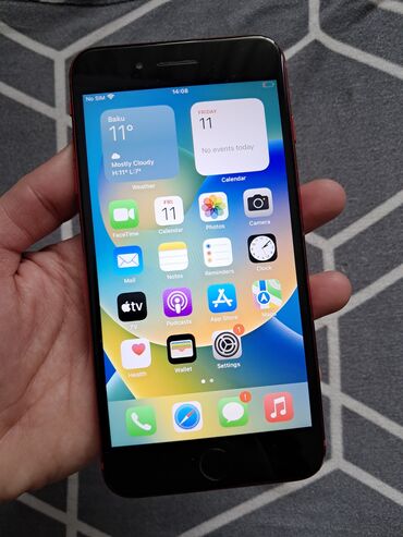 xiaomi redmi note 9 's: IPhone 8 Plus, 64 ГБ, Красный, Отпечаток пальца