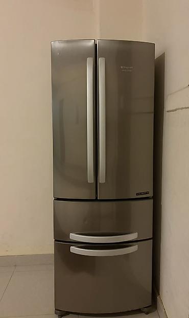 İşlənmiş 4 qapılı Hotpoint Ariston Soyuducu Satılır, rəng - Boz