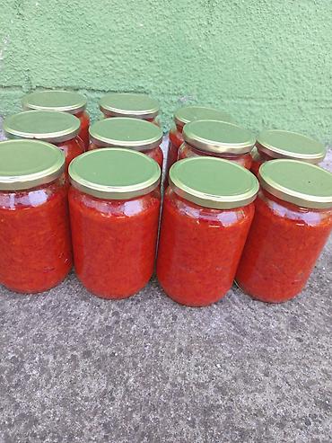 ikone novi sad: Domaća ajvar pasta u staklenim teglama - Ručno pripremljen ajvar od — 7