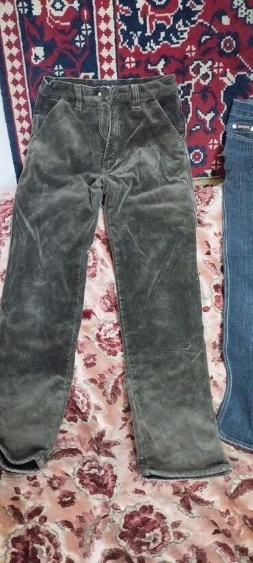 Джинсы: Набор мужских брюк и джинсов: 1) Классические брюки, светло‑серые - — 6