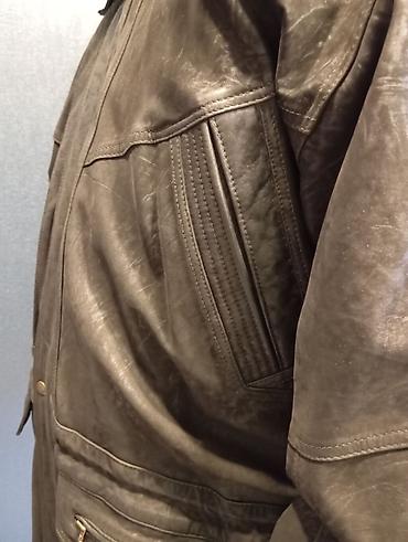 Куртки: 2 кожаные (натуралка) мужские куртки. р. 56-58, зима, осень -весна — 4