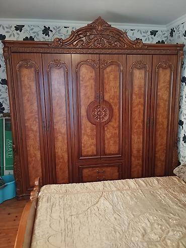 купить мебель бу: Klassik üslubda yataq otağı mebel dəsti Tərkib: - İki nəfərlik geniş — 2