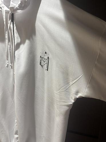 ağ kurtka: Yeni!!!!!!!!!Oversize qadın 3lü ətəkli dəst– kapüşonlu, uzun kəsim — 7