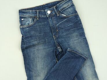 biale spodnie 116: Джинси, H&M, 12 р., 146/152, стан - Дуже гарний