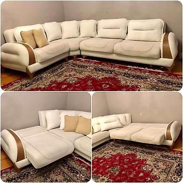 sofa: Künc divan 900 azn.Unvan yasamal. 2200 azn alinib Kunc hissesi — 1