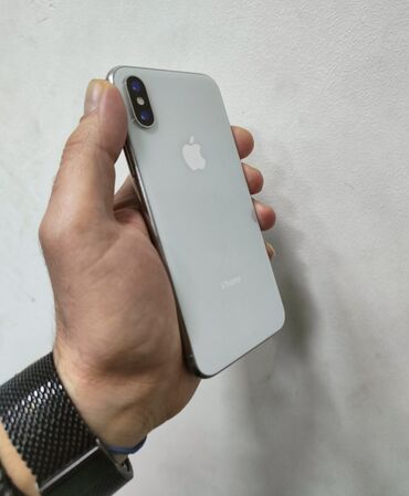 IPhone X Plus, 64 GB, Ağ, Simsiz şarj, Face ID, Sənədlərlə