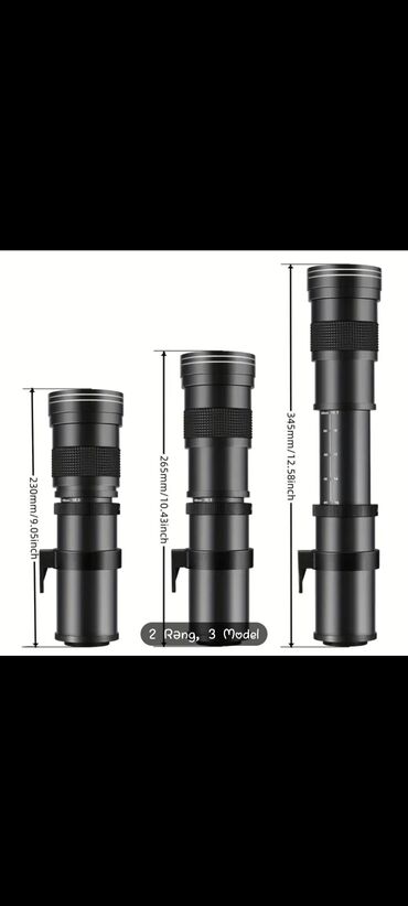 canon eos: Peşəkar Əl ilə İdarə Olunan Telefoto Lens 420-800mm F/8.3-16 ilə